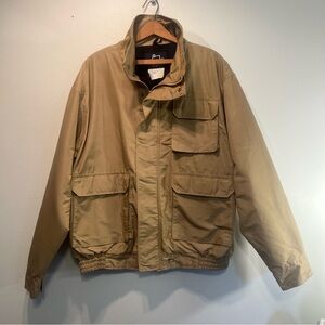 Vintage 80's Woolrich Jacket Mens Large Wool Flannel Lined Mountain Field Coat